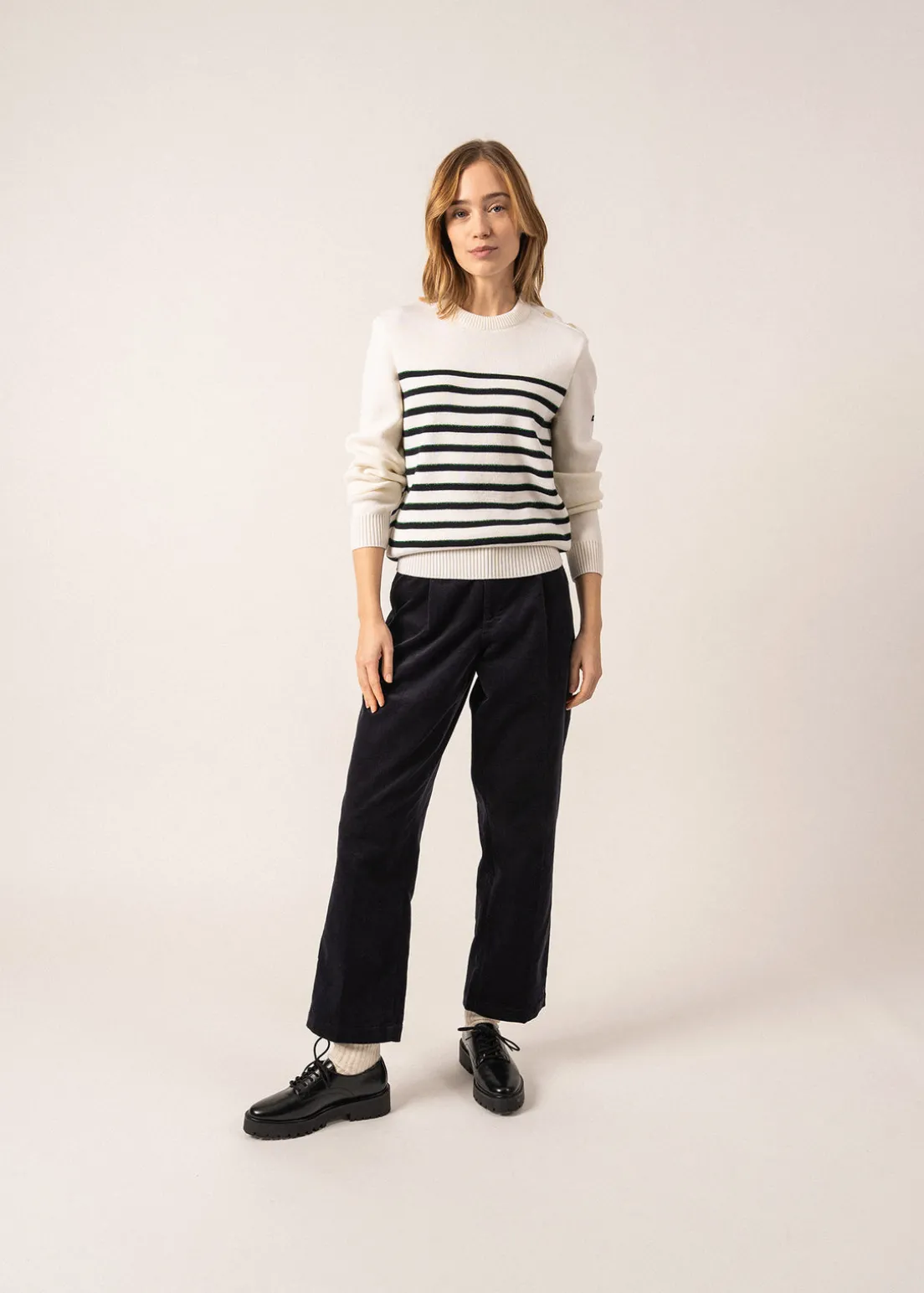 Verdon Striped Sailor-inspired Jumper