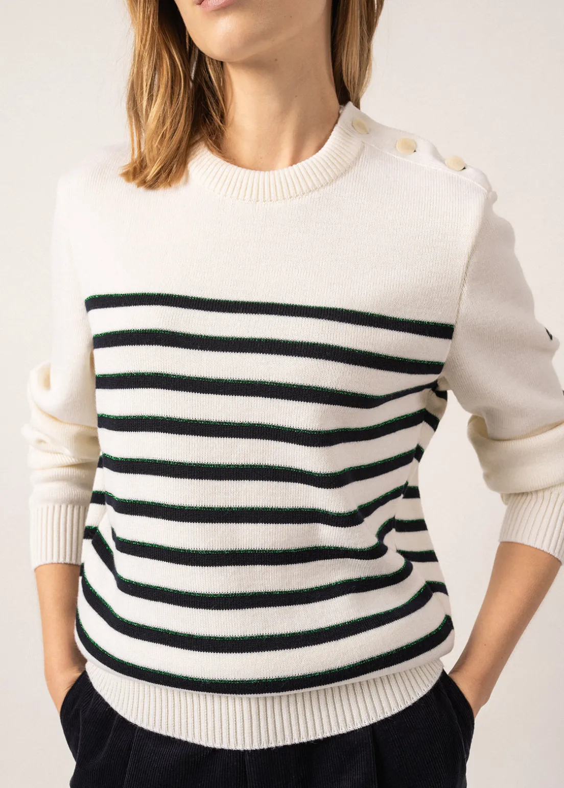 Verdon Striped Sailor-inspired Jumper